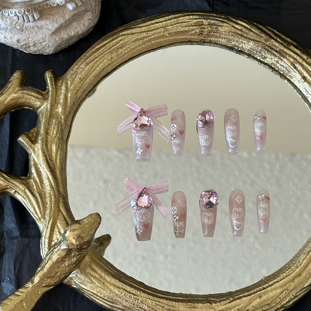 Handmade gel pressons/press-on nails/fake nails/stick on nails